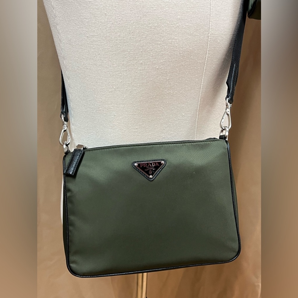 PRADA Re- Nylon and Saffiano leather shoulder bag - Picture 10 of 10